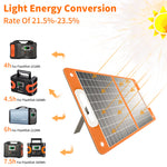 Flashfish TSP60 Foldable Solar Panel | 60W/18V USB Foldable Solar Panel Flexible Smartphone Battery Charger
